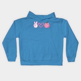 Peace. Love. Pumpkins Kids Hoodie